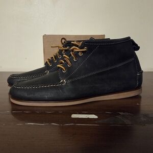 LL Bean Signature Jackman Camp Moc 281251 Blue Chukka Shoes Men’s 12D Worn Once